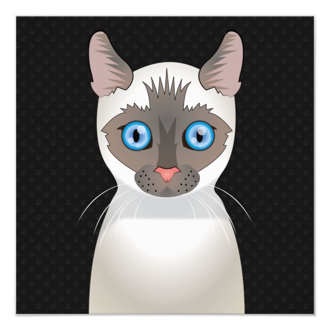 Foto Paradas de Personalizado de gatos siameses (Frente)