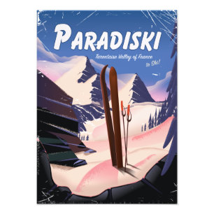 Foto Paradiski Tarentaise Valley, Francia, poster de es