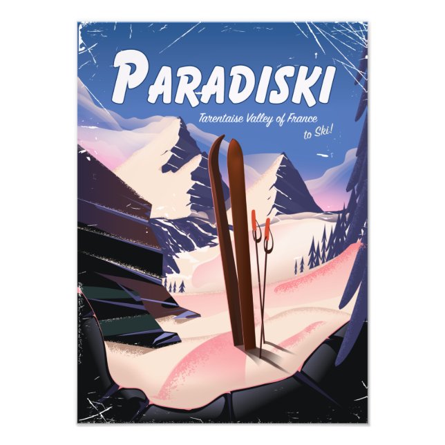 Foto Paradiski Valle de Tarentaise, Francia, cartel de  (Frente)