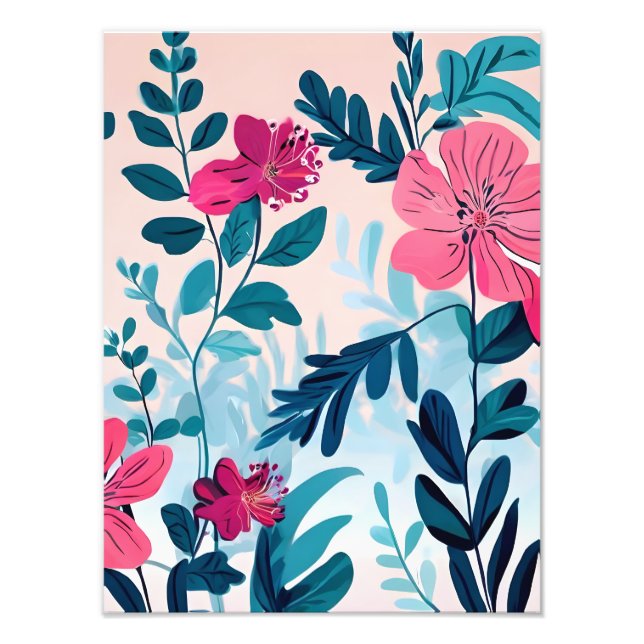 Foto Paraíso floral vibrante (Frente)