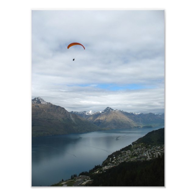 Foto Parapente sobre Queenstown, Nueva Zelanda (Frente)
