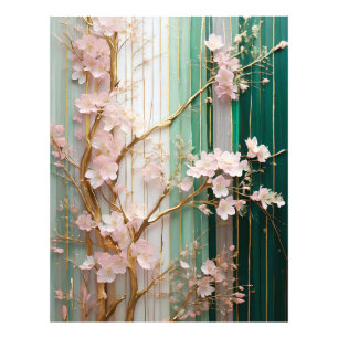 Foto Pared de flores de cerezo en flor