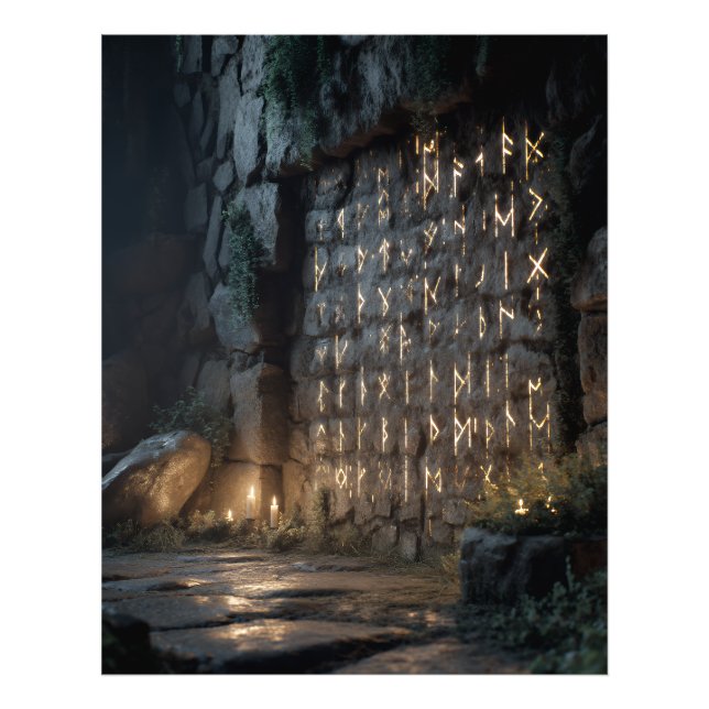 Foto Pared de la Caverna de la Runas Brillantes (Frente)