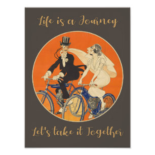 Foto Pareja de bicicletas de época