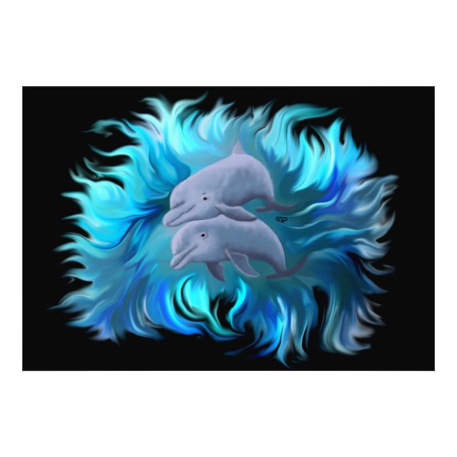 Foto Pareja de delfines (Frente)