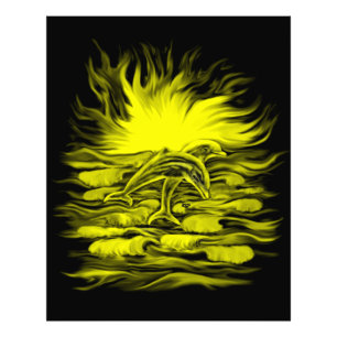 Foto Pareja delfín al sol