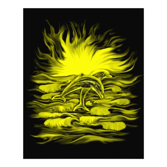 Foto Pareja delfín al sol (Frente)