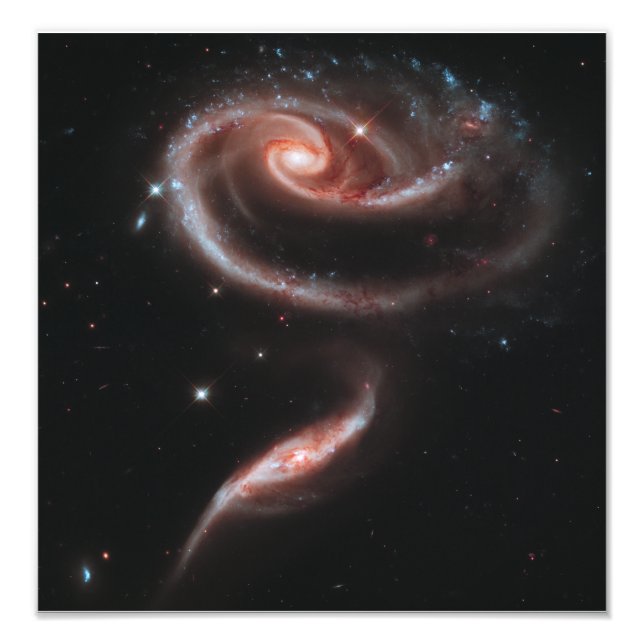 Foto Pareja Galaxy Arp 273 (Telescopio Hubble) (Frente)