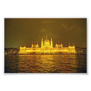 Foto Parlamento húngaro, Budapest, Hungría de noche