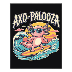 Foto Parodia de Axolote Axo-Palooza de estilo de surf e