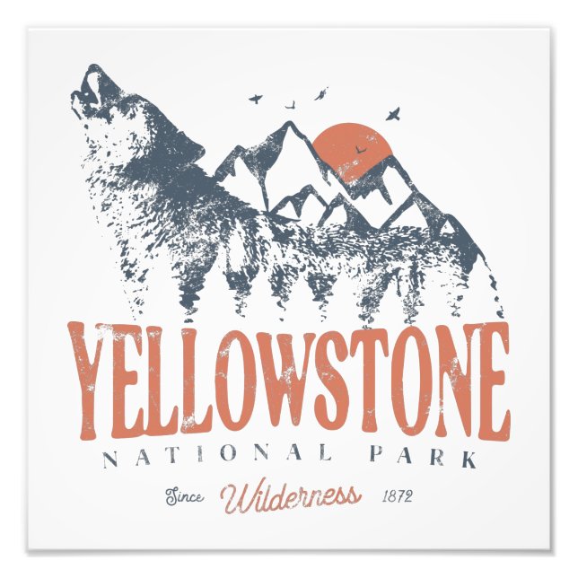 Foto Parque nacional Yellowstone Montañas Wolf (Frente)