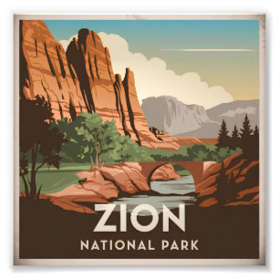 Foto Parque Nacional Zion vintage