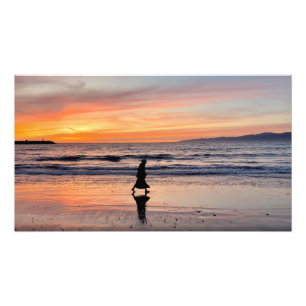 Foto Paseo por la playa al atardecer - Sunset Beach, CA