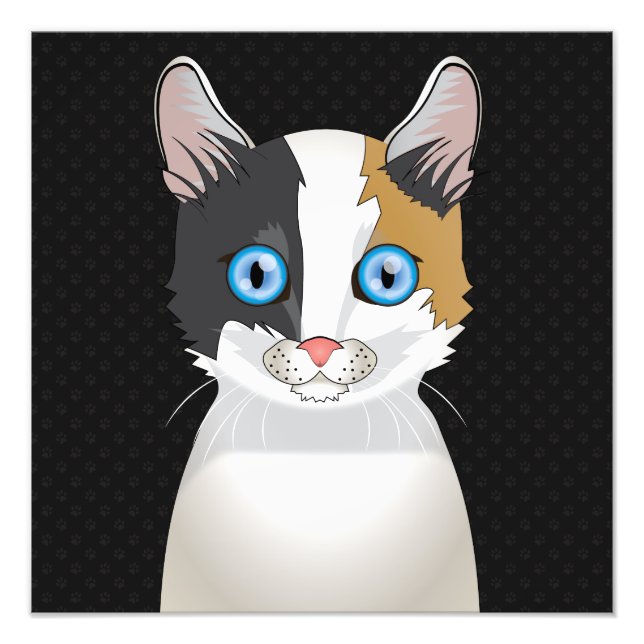 Foto Pastas de Personalizado de gato recortado japonés (Frente)