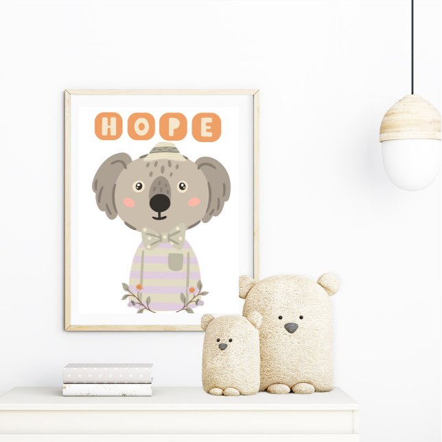 Foto Pastel acuarela Cute Esperanza koala Poster cristi (Subido por el creador)