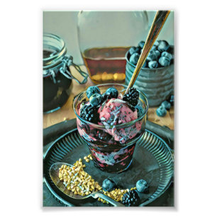 Foto Pastel de helado con berry