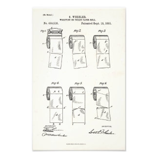 Foto Patente estadounidense para papel higiénico