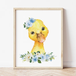 Foto Pato, Animales De Granja, Flores Azules, Guardería