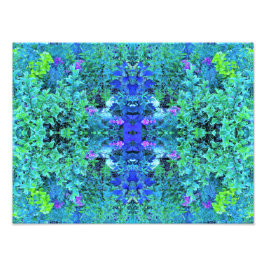 Foto Patrón abstracto de follaje azul y Chartreuse