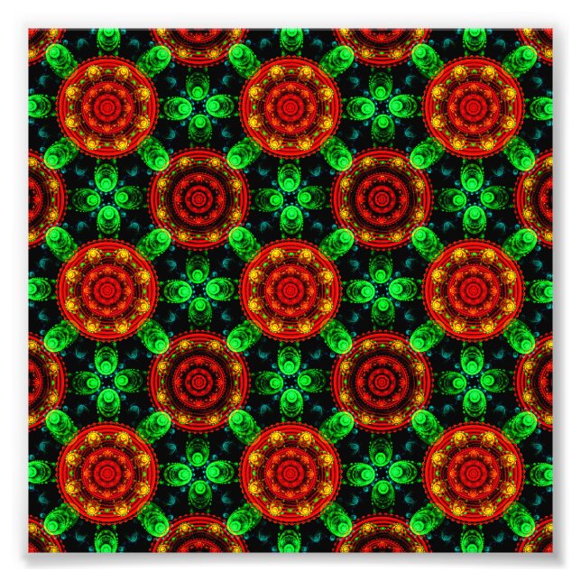 Foto Patrón abstracto elegante boho moderno floral #504 (Frente)