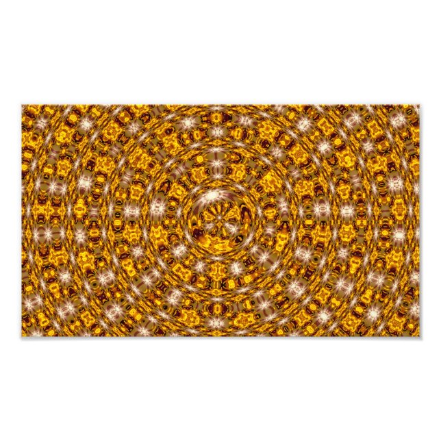 Foto Patrón abstracto rojo dorado boho marroquí (Frente)