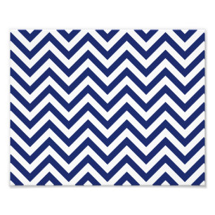 Foto Patrón Chevron de franjas de zigzag azul y blanco