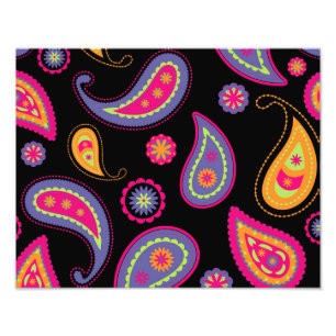 Foto Patrón continuo de Paisley colorido