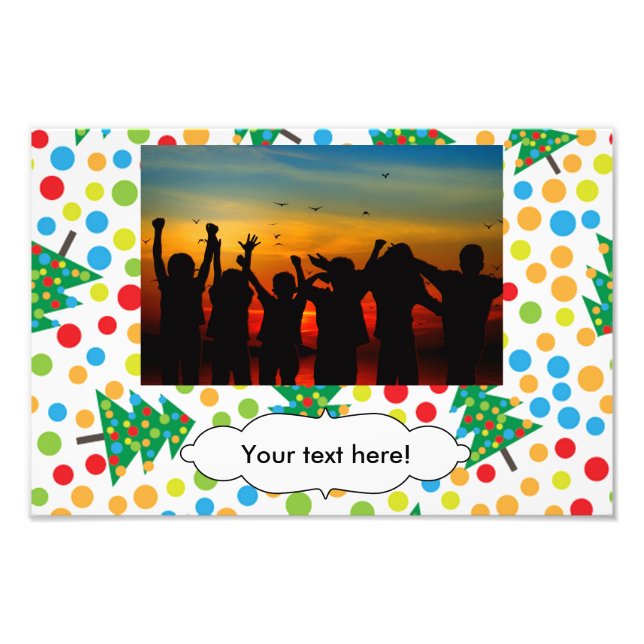 Foto patrón de árboles de Navidad (Frente)