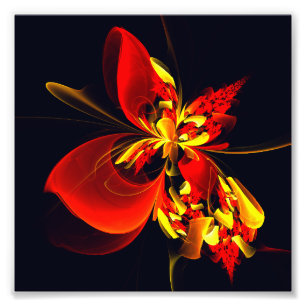 Foto Patrón de arte abstracto moderno floral amarillo r