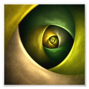 Foto Patrón De Arte Abstracto Verde Floral Moderno De S