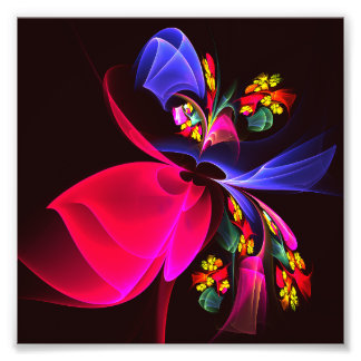 Foto Patrón de arte de resumen floral colorido moderno