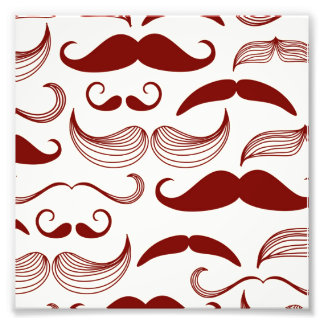 Foto Patrón de bigote rojo