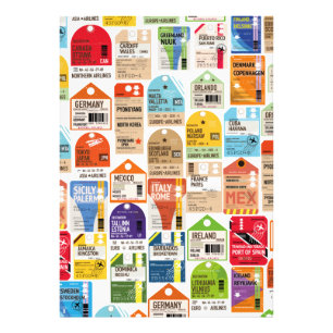 Foto Patrón de billetes de viaje de época.