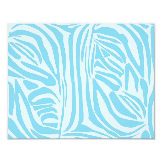 Foto Patrón de cebra azul (Frente)