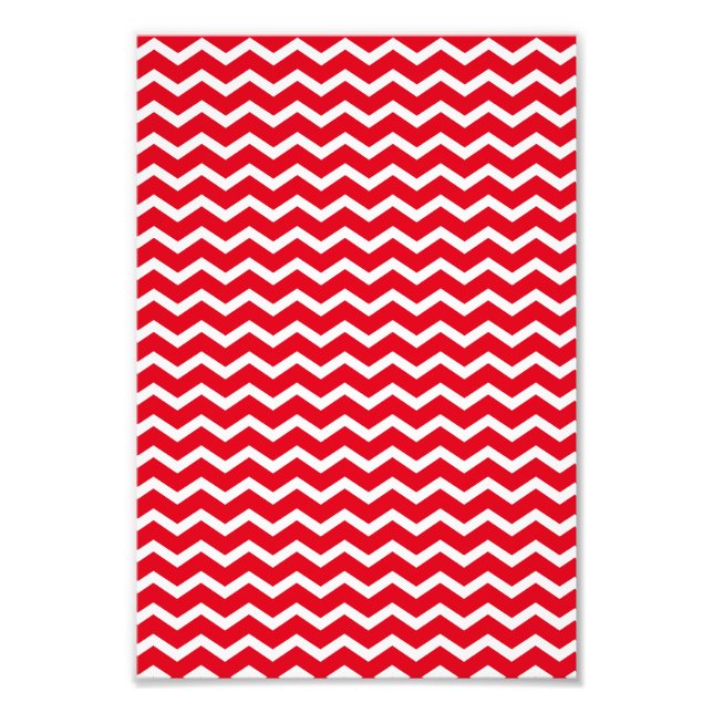 Foto Patrón de Chevron Rojo (Frente)