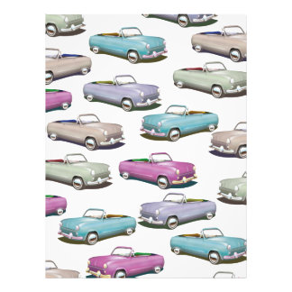 Foto Patrón de coches clásicos de época