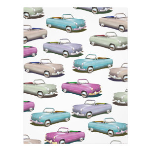 Foto Patrón de coches clásicos vintage lindos