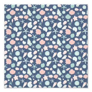 Foto patrón de conchas marinas