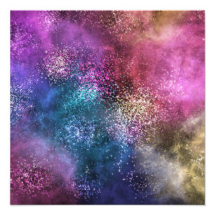 Foto Patrón de galaxia colorido