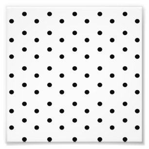 Foto Patrón de puntos polka blanco y negro