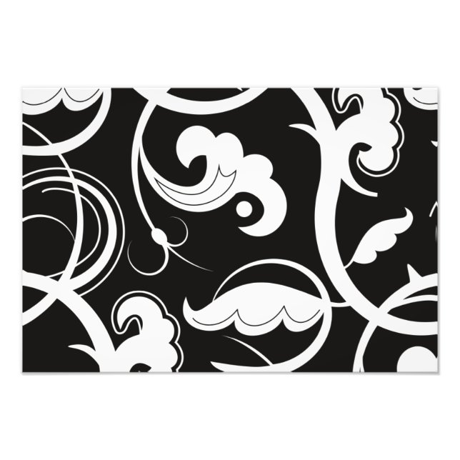 Foto Patrón de Swirls, Patrón Swirl, Blanco y Negro (Frente)