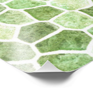 Foto Patrón de terrazo de mosaico empedrado verde pálid