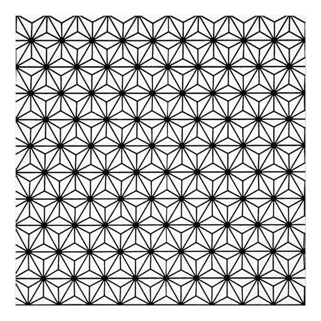 Foto Patrón de triángulos de estilo Art Déco blanco y n (Frente)