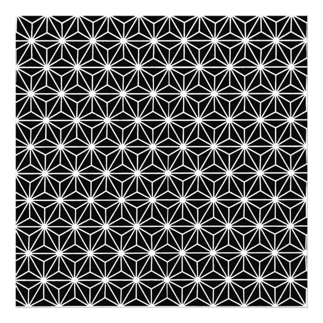 Foto Patrón de triángulos de estilo Art Deco negro y bl (Frente)