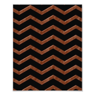 Foto Patrón de Zig Zag de Bronce Metálico