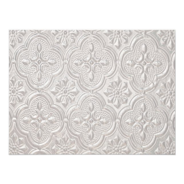 Foto Patrón floral blanco (Frente)