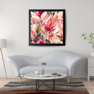 Foto Patrón floral de acuarela vibrante