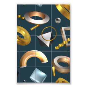 Foto Patrón geométrico 3D