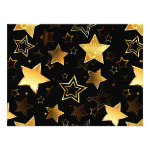 Foto Patrón sin foco con las estrellas doradas
