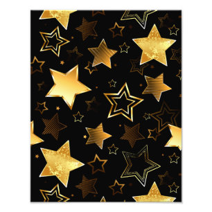 Foto Patrón sin foco con las estrellas doradas